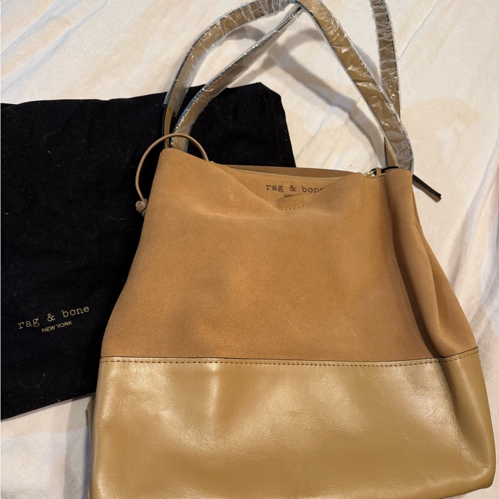 Rag & Bone Tan Leather Tote Bag - Picture 2 of 6